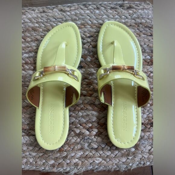 J.McLaughlin Nora patent leather Sandals with Gold Accents; Size 7.5 Brand New! - Picture 7 of 15